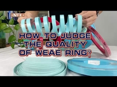 Material PTFE Anéis de desgaste hidráulicos de alta elasticidade resistentes ao desgaste para máquinas